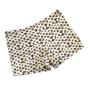 Anne Taylor LOFT brown and cream printed shorts women’s size 12